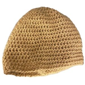 HANDMADE KNITTED BROWN KIDS BEANIE